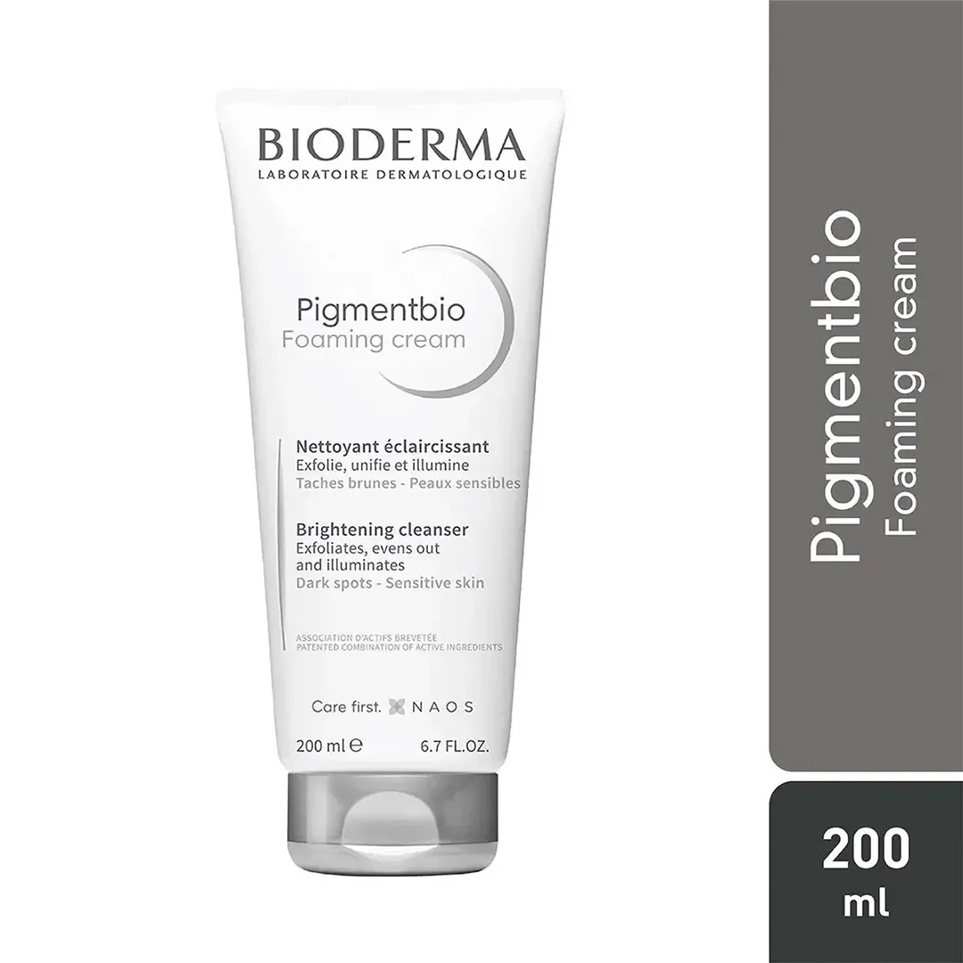کرم لایه بردار و روشن کننده بایودرما Pigmentbio Foaming cream حجم 200 میلی لیتری — تصویر ۳