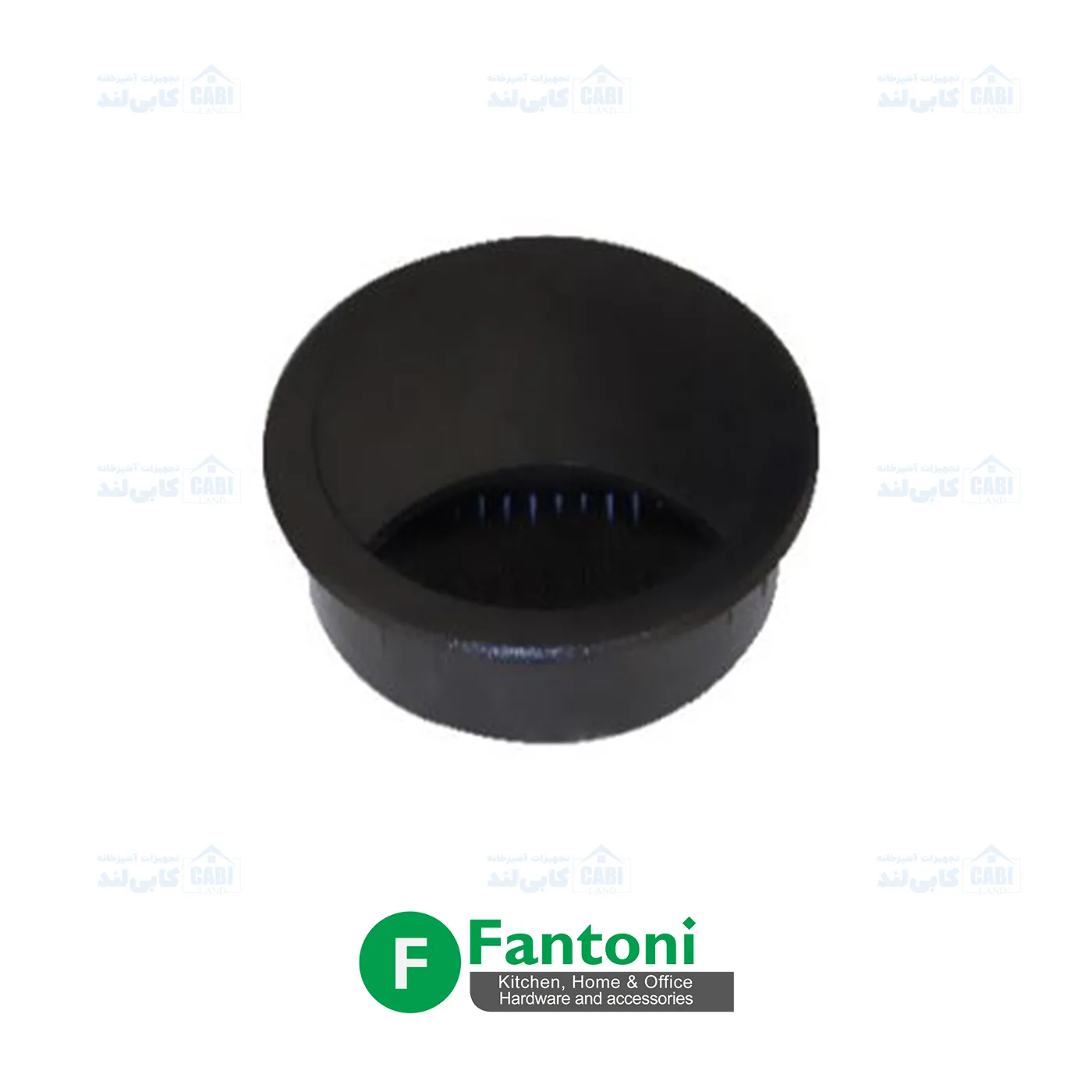 قاب داکت دایره رومیزی رنگ مشکی پودری فانتونی T385