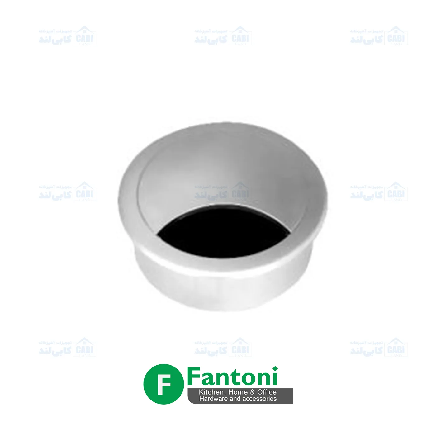 قاب داکت دایره رومیزی رنگ سفید پودریفانتونی T384