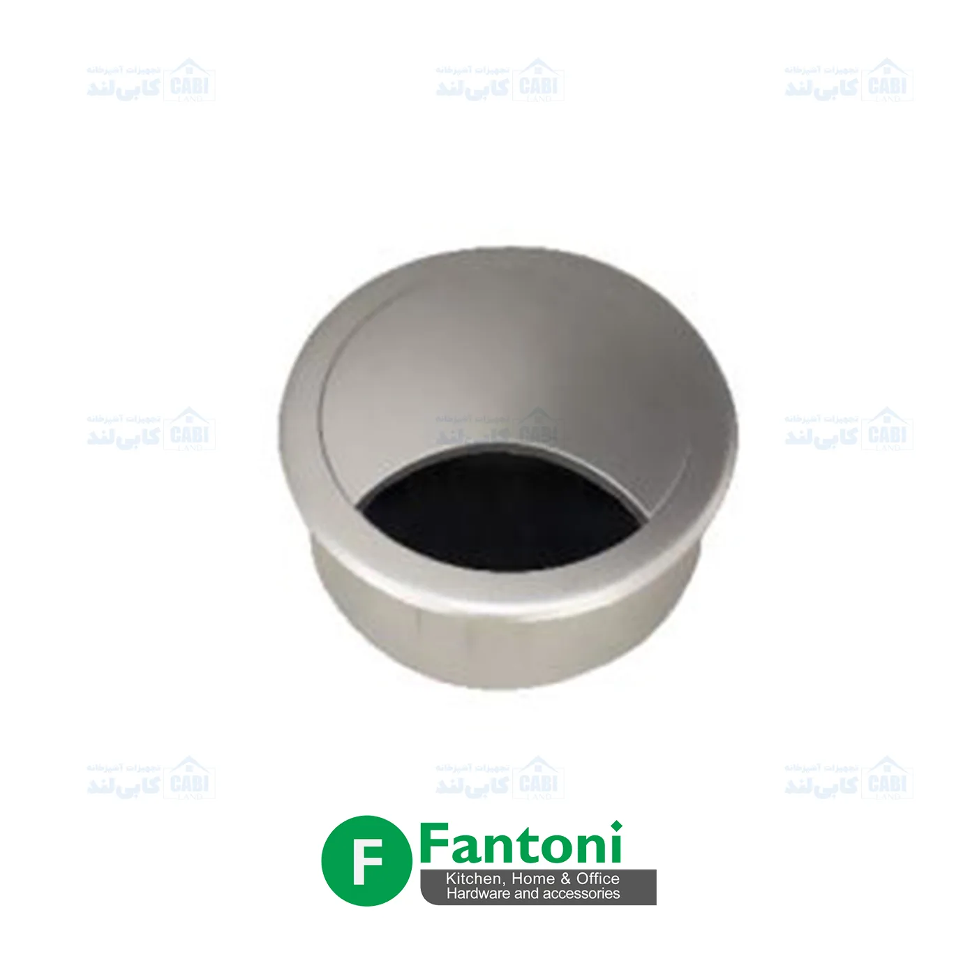 قاب داکت دایره رومیزی رنگ سیلور پودری فانتونی T383