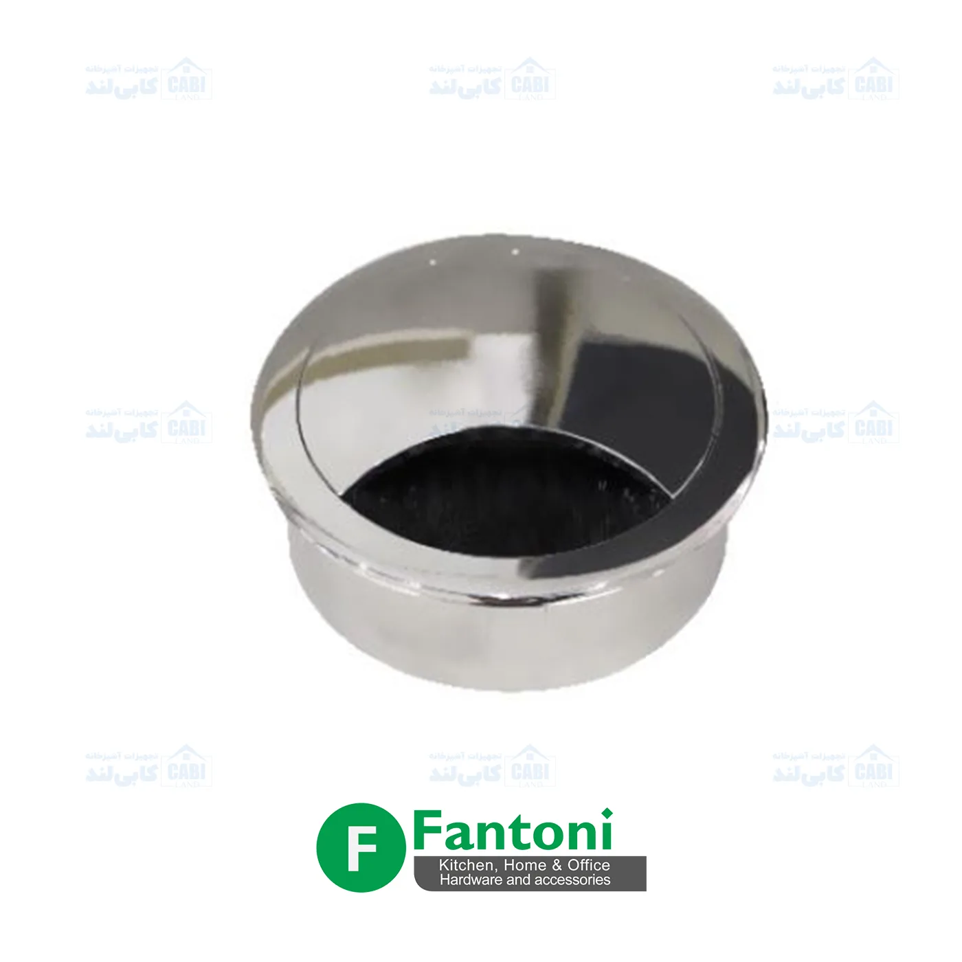قاب داکت دایره رومیزی رنگ سیلور آنودایز فانتونی T382