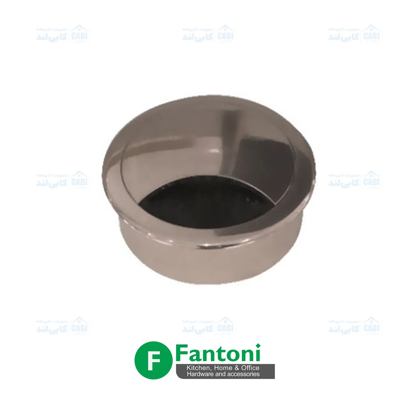 قاب داکت مربع رومیزی رنگ نیکل آنودایز فانتونی T381