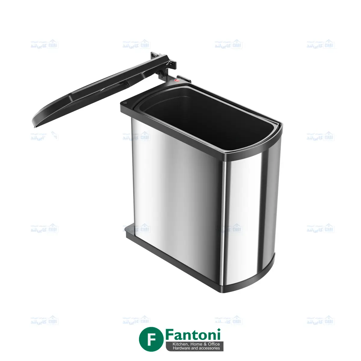 سطل چند منظوره توکار لولایی هایلو کد 341810 جهت یونیت عرض 450mm فانتونی Q145 — تصویر ۴