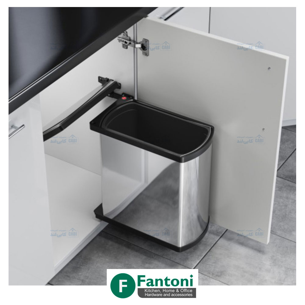 سطل چند منظوره توکار لولایی هایلو کد 341810 جهت یونیت عرض 450mm فانتونی Q145 — تصویر ۲
