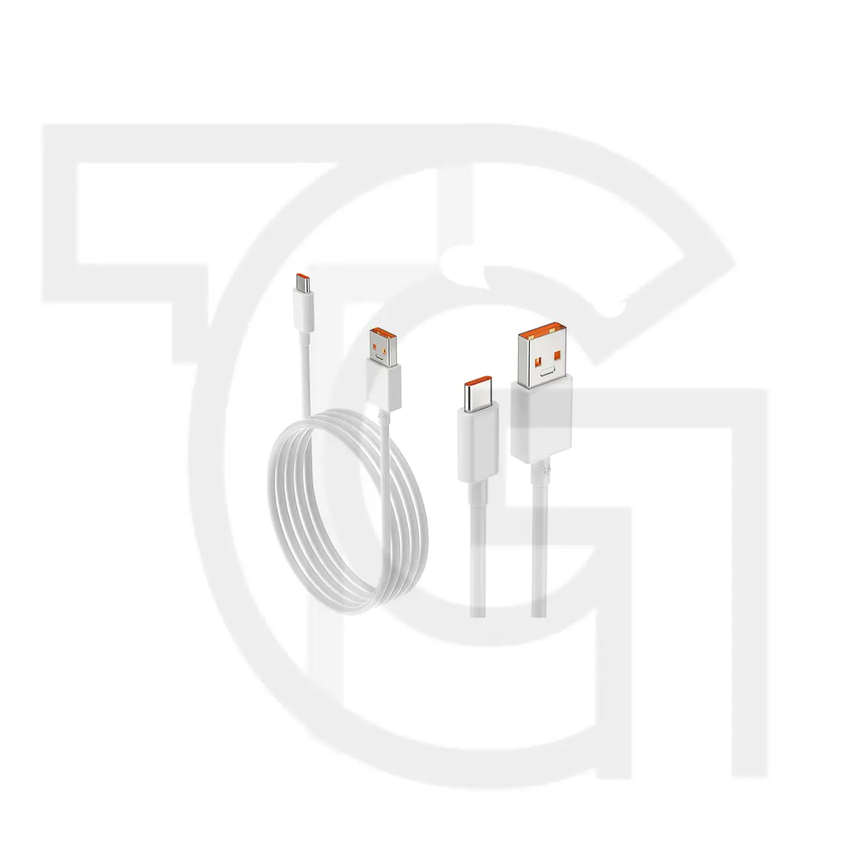 کابل شارژر شیائومی (سفید)(USB Type-A to USB Type-C) Cable Charger Xiaomi
