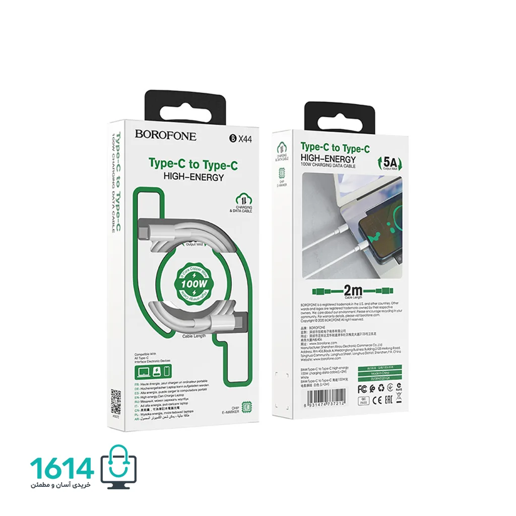 کابل تایپ سی بروفون مدل BX44 1M — تصویر ۳