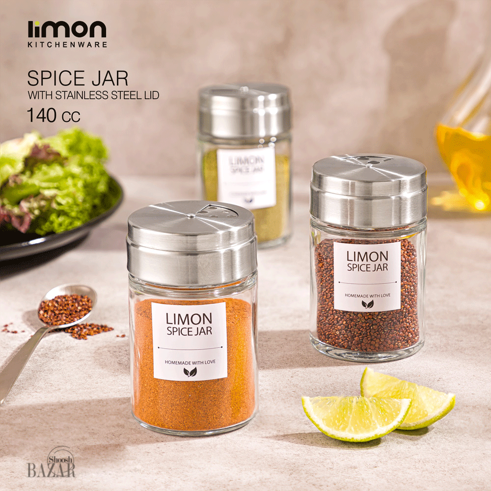 جای ادویه در استیل 140 سی سی لیمون کد 2383