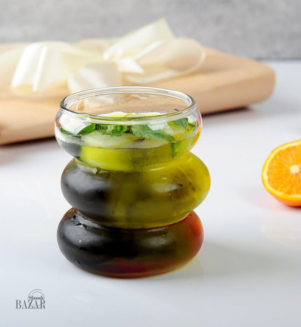 نیم لیوان شیشه ای فنری دنیز مدل نیلسا کد 1570 — تصویر ۲