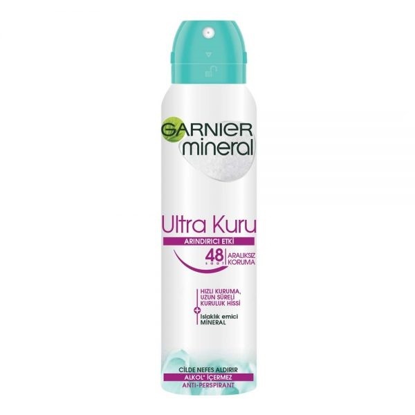 اسپری دئودورانت زنانه Mineral Ultra Dry گارنیر 150 میلی لیتر — تصویر ۲