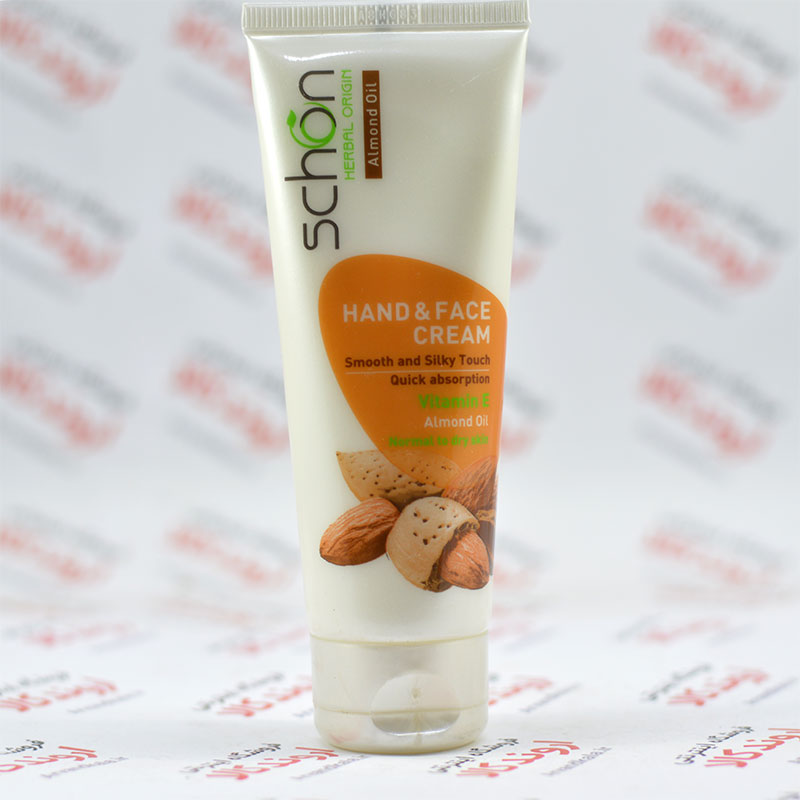 کرم دست و صورت تیوپی شون Schon مدل (Almond Oil(75ml — تصویر ۲