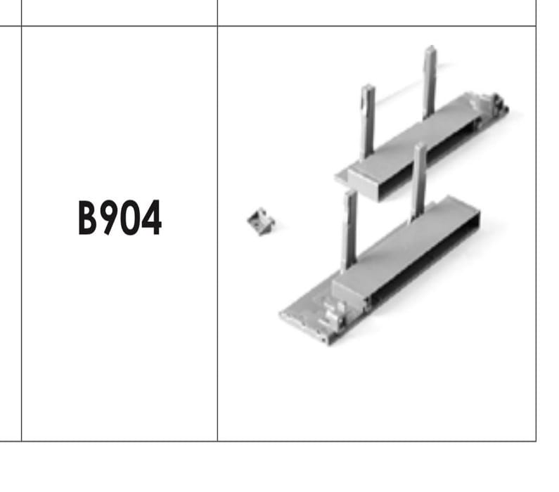 براکت 193 میلیمتر جلو جهت ریل اینر با فرانت شیشه ریل اسلیم و اسلیم شیشه فانتونی کد B904