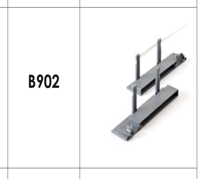 براکت 193 میلیمتر جلو جهت ریل اینر با فرانت آلومینیوم ریل اسلیم و اسلیم شیشه فانتونی کد B902