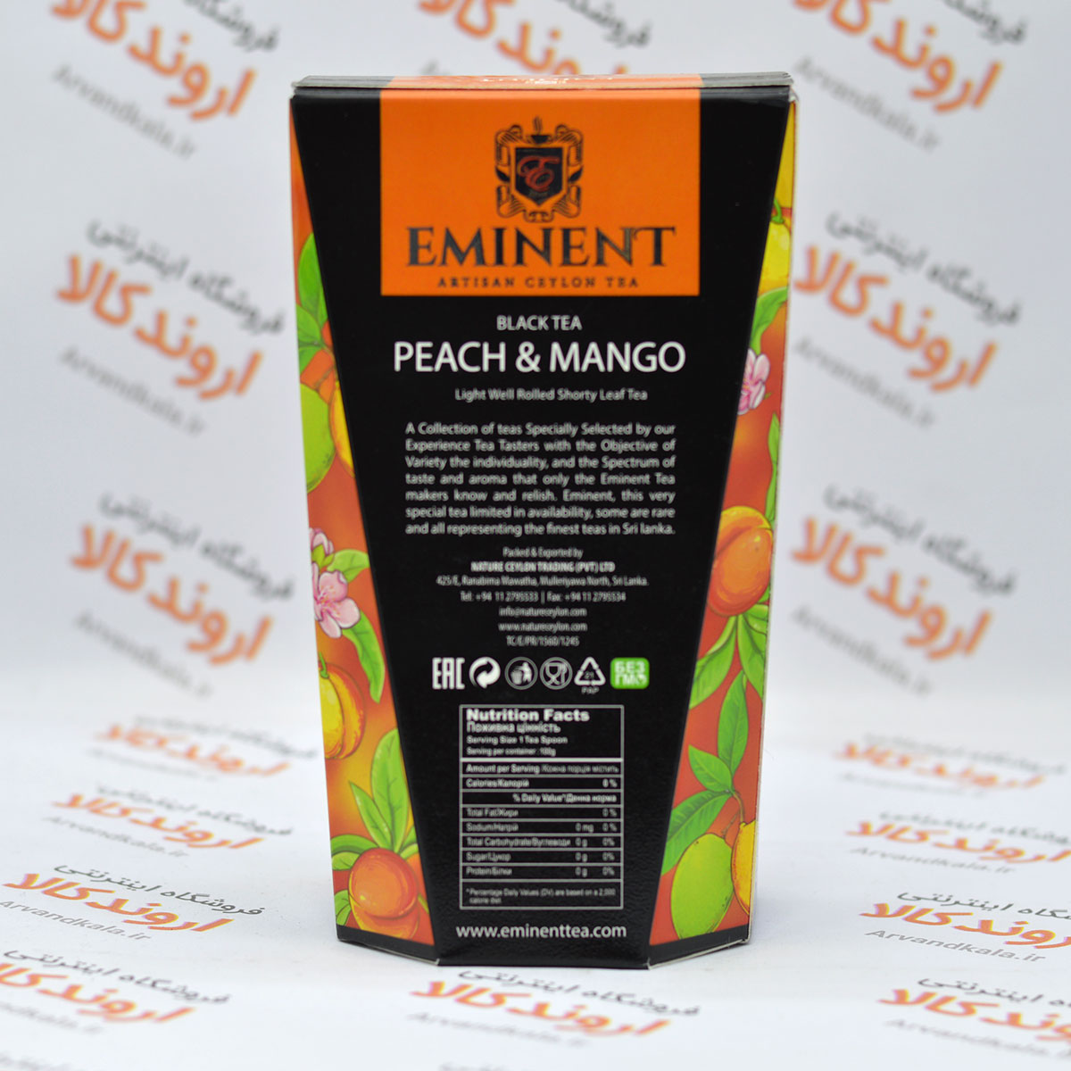 چای سیاه امیننت Eminent مدل Peach &amp; Mango — تصویر ۴