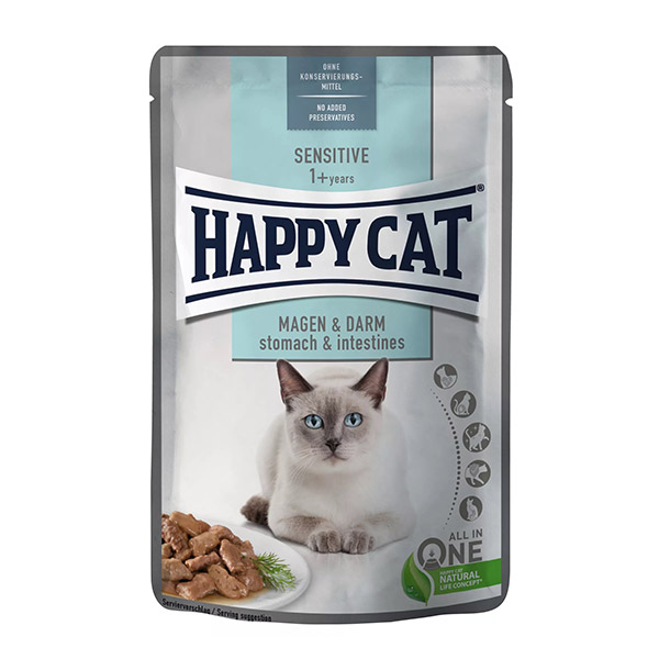 پوچ گربه با گوارش حساس هپی کت – Happy cat Stomach &amp; Intestine — تصویر ۲