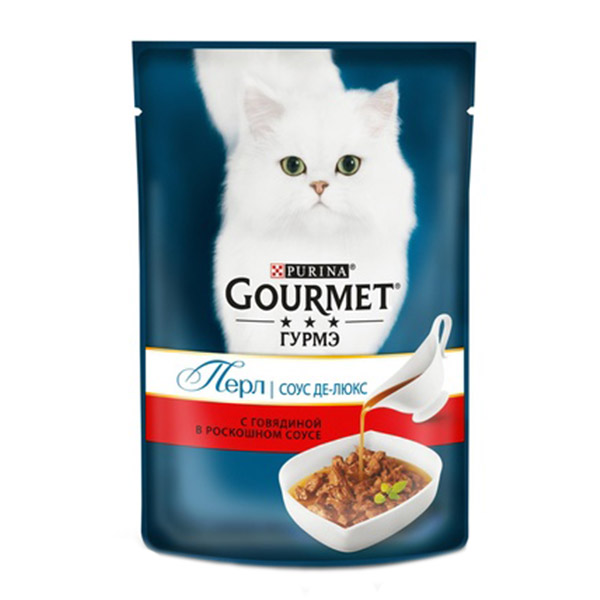 پوچ گربه با گوشت گاو در سس مخصوص گورمت – Gourmet Beef