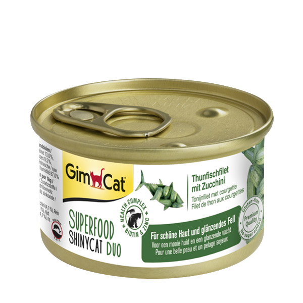 کنسرو گربه با فیله ماهی تن و کدو سبز جیم کت Tuna Fillet