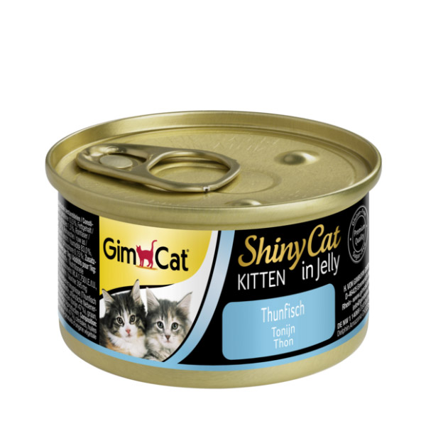 کنسرو بچه گربه شاینی با ماهی تن جیم کت Shiny Kitten Tuna