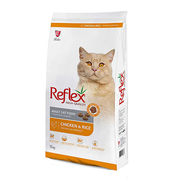 غذای گربه بالغ با طعم مرغ و برنج رفلکس – Reflex Chicken &amp; Rice
