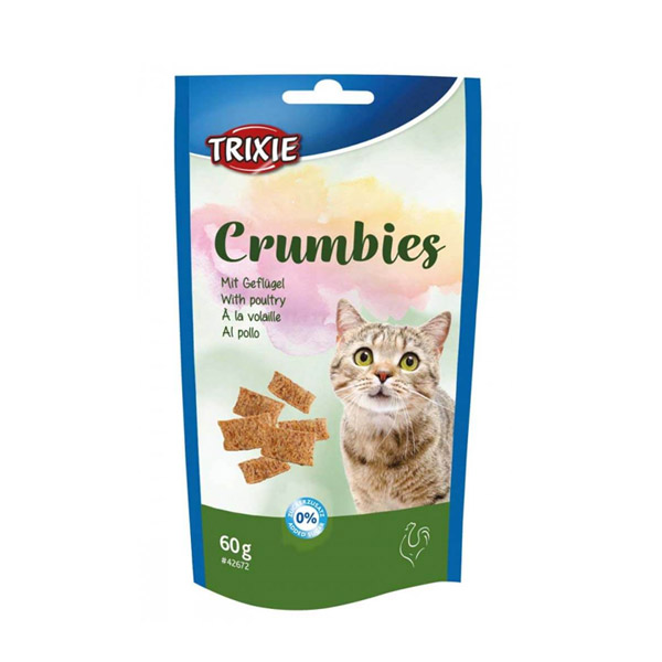 تشویقی بیسکویتی گربه با طعم مرغ تریکسی – Trixie Crumbies — تصویر ۲