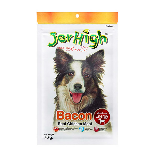 تشویقی سگ با طعم مرغ و بیکن جرهای – JerHigh Chicken Bacon