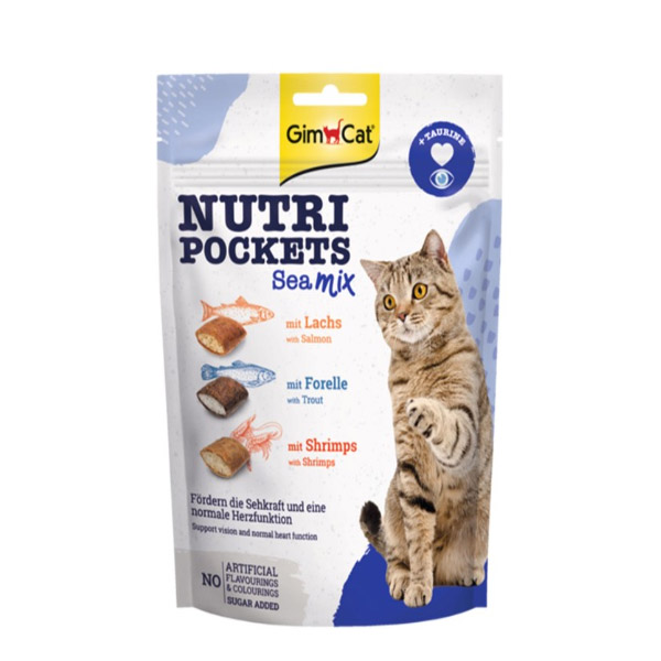 تشویقی گربه نوتری میکس دریایی جیم کت – Nutri Sea Mix