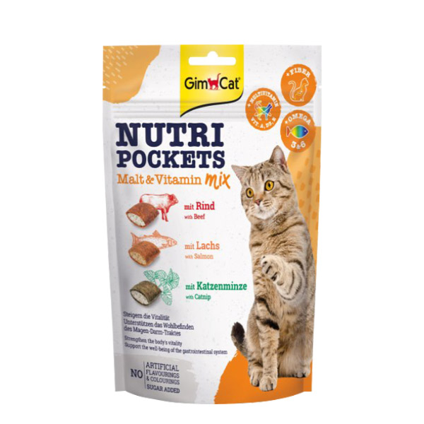 تشویقی گربه نوتری با ویتامین و مالت جیم کت Nutri Malt Vitamin