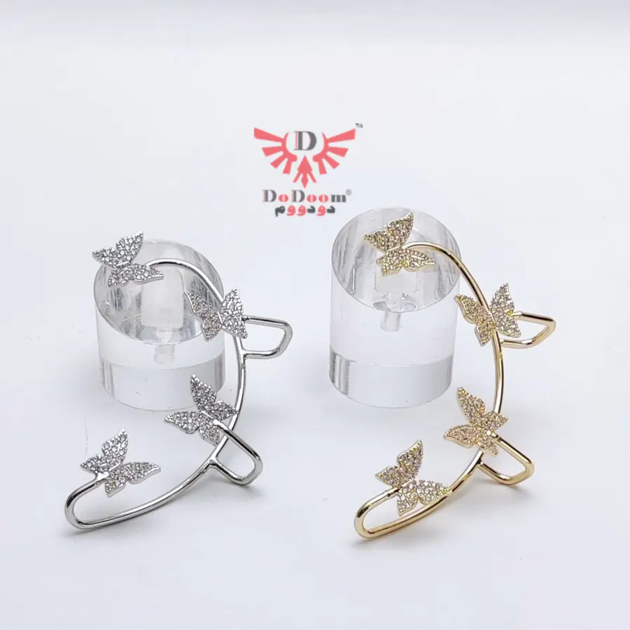 گوشواره ایرکاف پروانه E22 — تصویر ۳