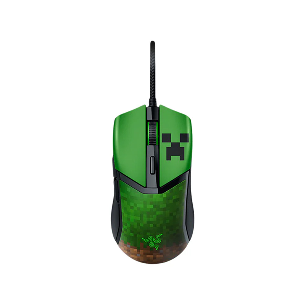 ماوس گیمینگ با سیم ریزر مدل کبرا Minecraft edition