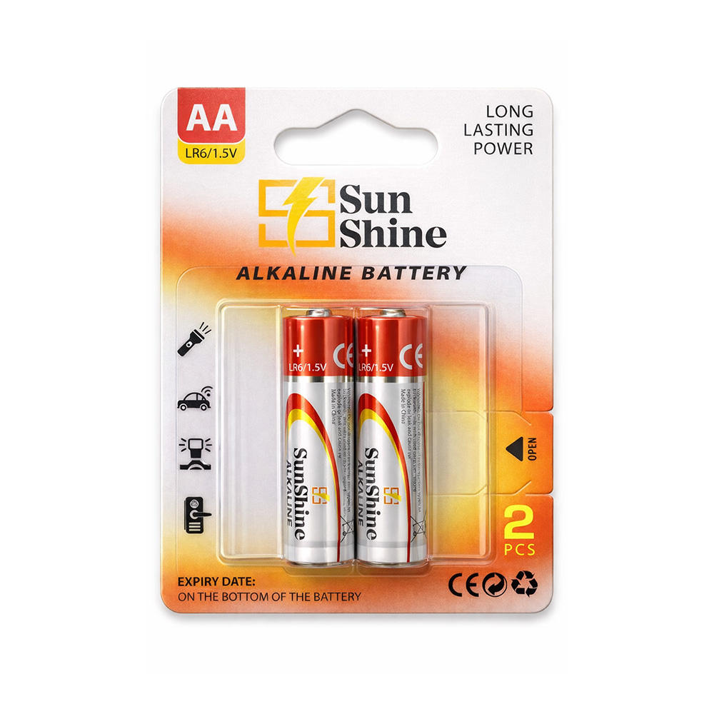باتری قلمی گیگاسل Sun Shine آلکالاین بسته 2×5 عددی — تصویر ۲