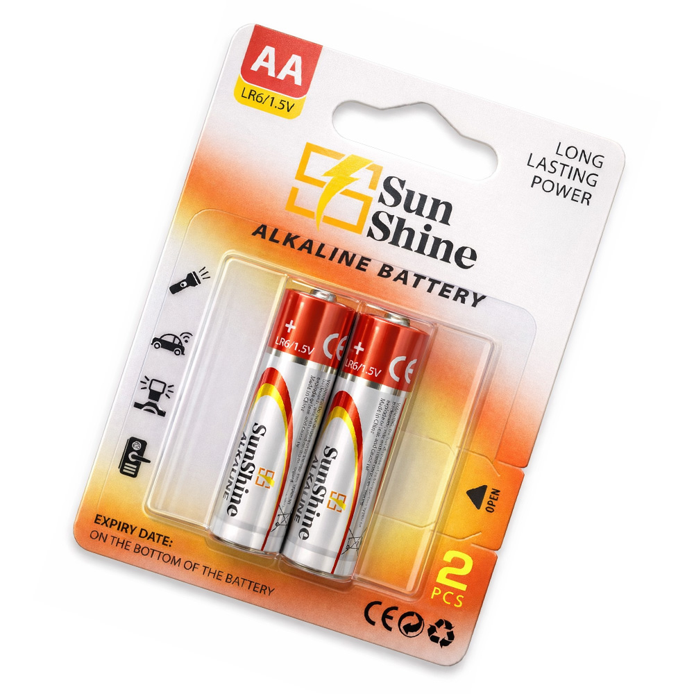 باتری قلمی گیگاسل Sun Shine آلکالاین بسته 2×5 عددی — تصویر ۴