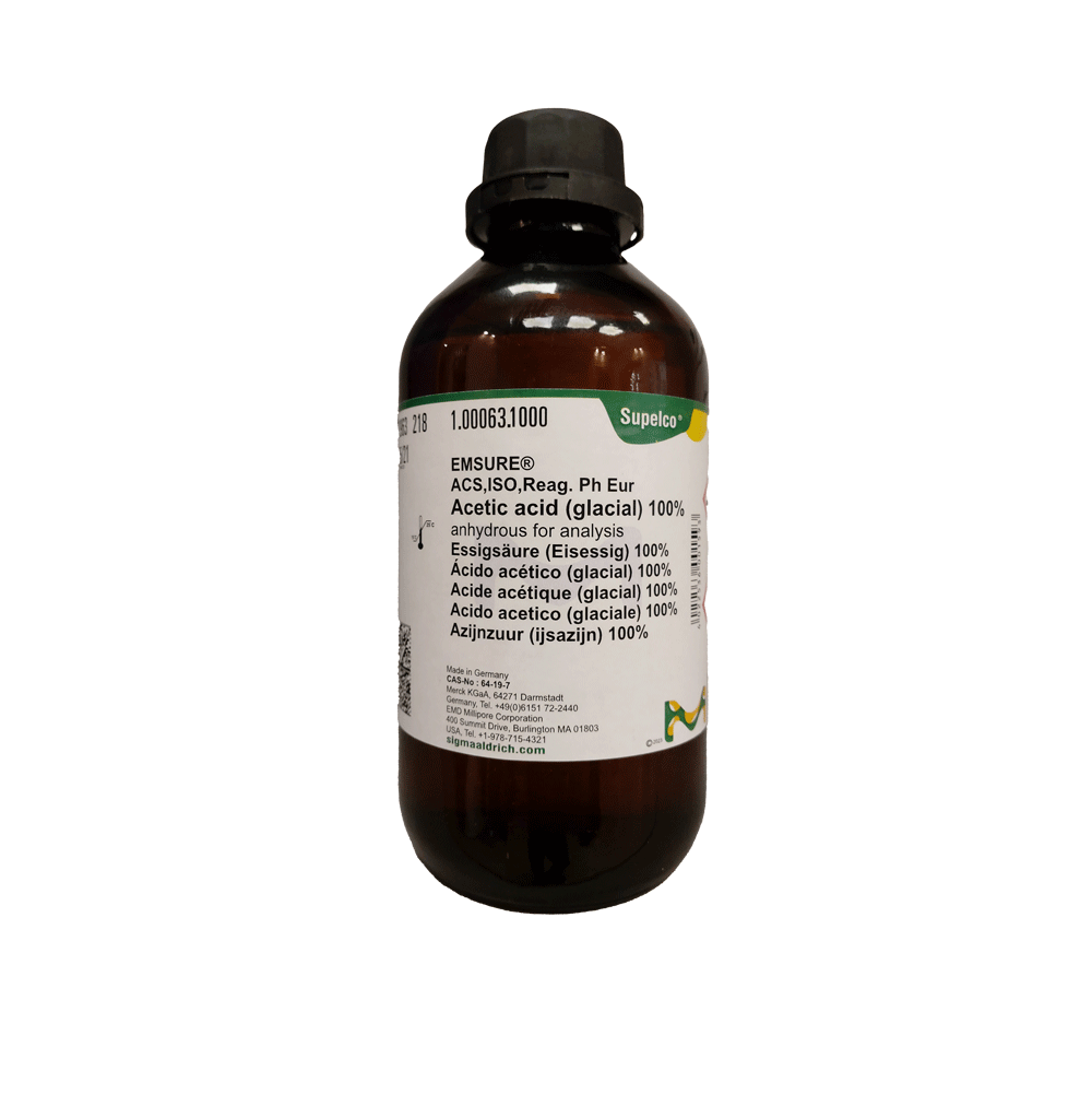 استیک اسید (گلاسیال) 100% خشک ACS برای آنالیز برند مرک آلمان کد 100063
