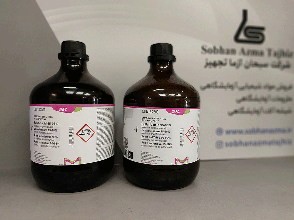 سولفوریک اسید 95-98% دارویی برند مرک آلمان کد 100713 — تصویر ۶