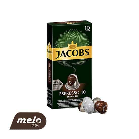 کپسول قهوه Jacobs مدل اسپرسو اینتنسو (10 عددی)