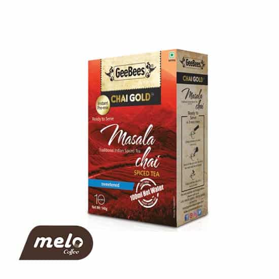 چای ماسالای GeeBees Chai Gold (بسته بندی 10 ساشه ای)
