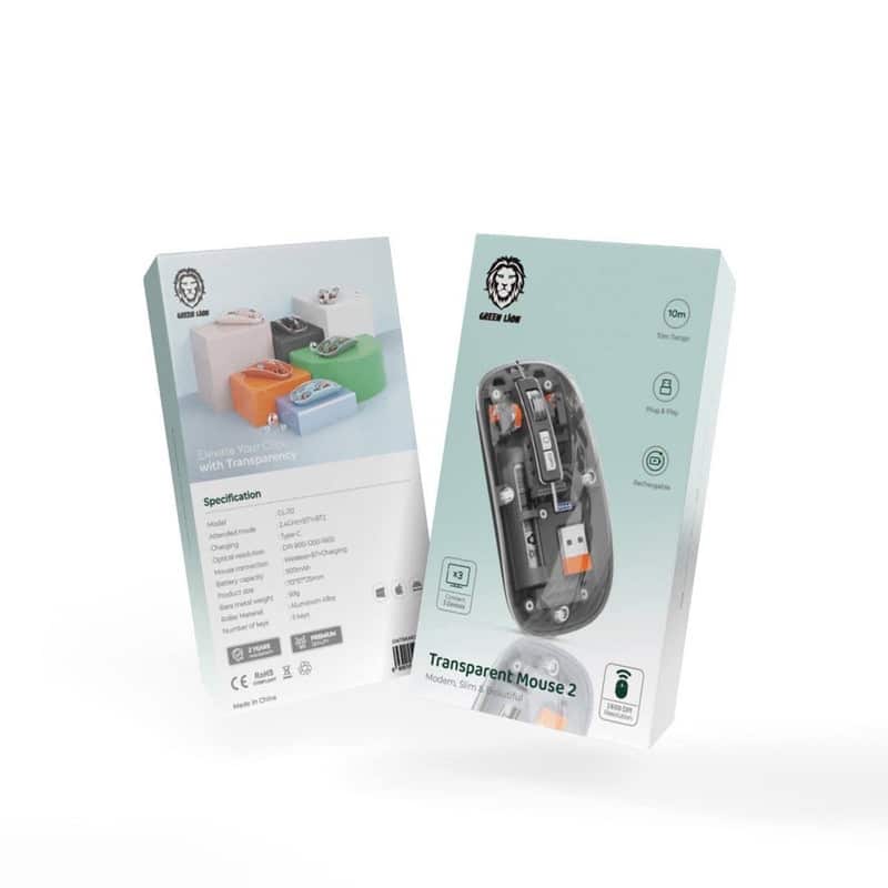 ماوس بی سیم گرین لاین مدل Transparent Mouse 2 — تصویر ۴