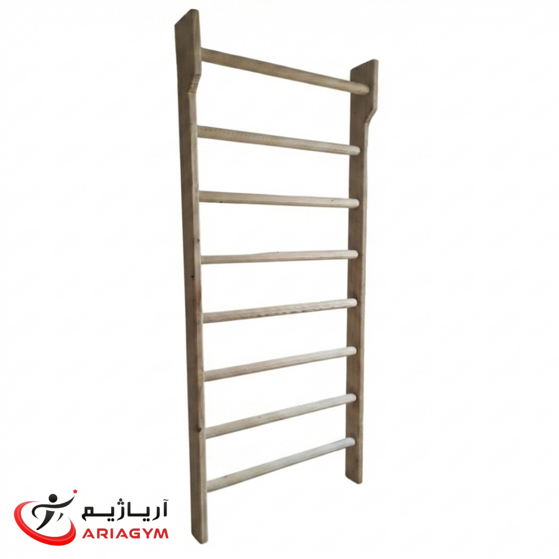 نردبان ژیمناستیک کلاس A مدل پلای وود با پایه 35 میل روس 8 پله — تصویر ۲