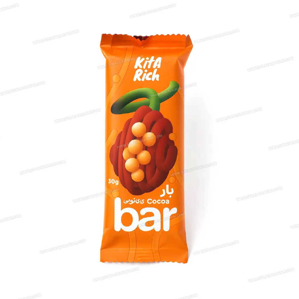 شکلات بار فشرده رژیمی مخلوط غلات و کاکائو تلخ ۳۰ گرمی کیتاریچ با بهترین قیمت + خرید آنلاین