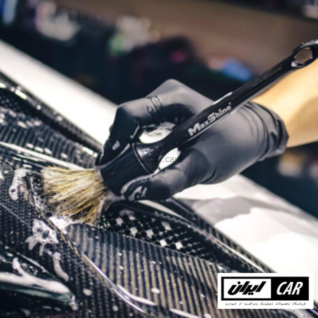 برس تمیز کننده چند منظوره مکس شاین مدل Maxshine Boars Hair Detailing Brush — تصویر ۵