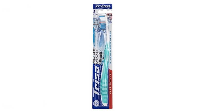مسواک تریزا مدل Cool and Fresh با برس نرم به همراه درپوش سوییس اصل