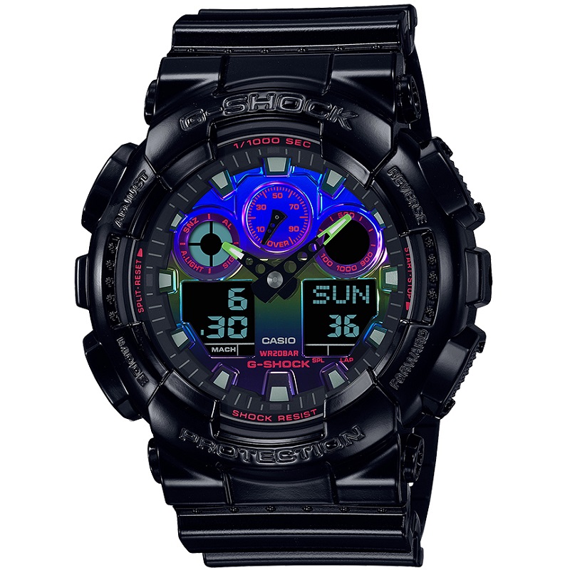 ساعت کاسیو جی شاک GA-100RGB-1ADR