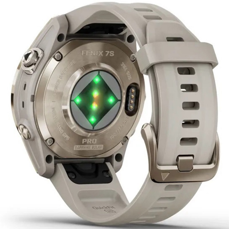 ساعت گارمین Fenix 7S Pro Sapphire Solar Soft Gold — تصویر ۴