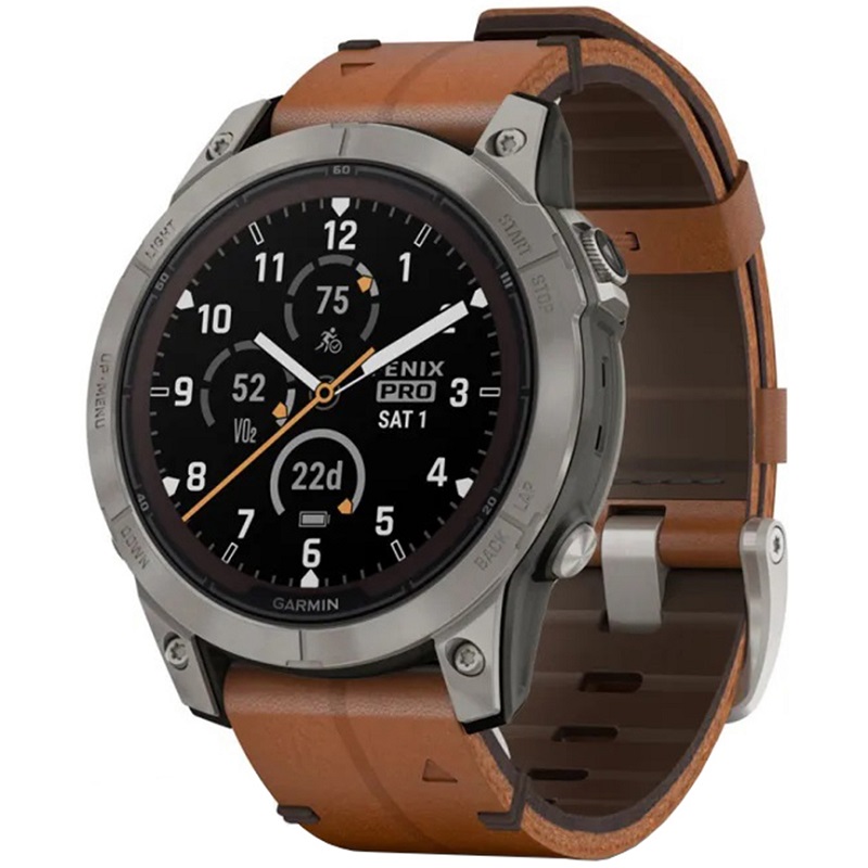 ساعت گارمین Fenix 7 Pro Sapphire Solar Leather