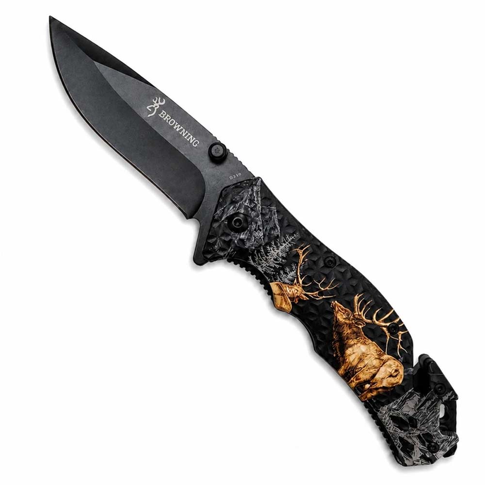 چاقو تاشو برونینگ Browning طرح گوزن