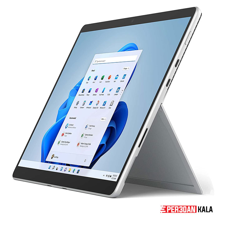 سرفیس پرو 8 استوک LTE cori5 128GB/8GB سیم کارت خور مایکروسافت Microsoft Surface Pro 8 ( همراه با کیبورد جای قلم دار مشکی )