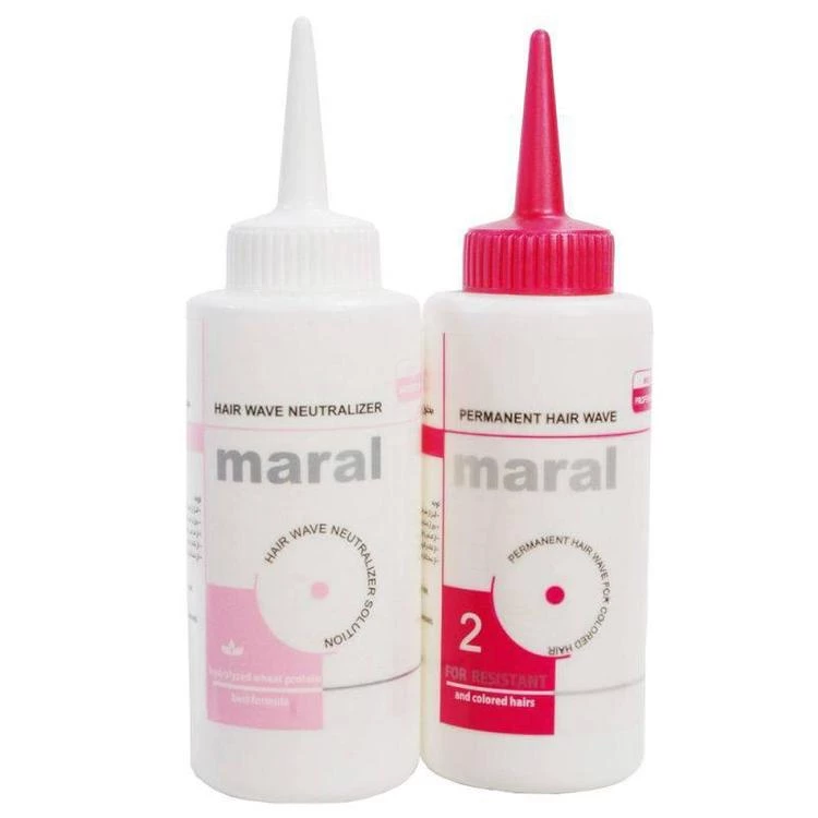 محلول فر کننده موهای حساس و رنگ شده مارال مدل 001 حجم 200 میلی لیتر مجموعه 2 عددی