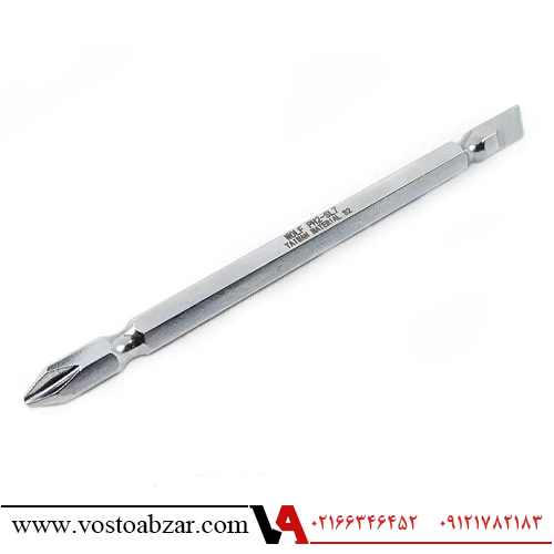 نوک پیچ گوشتی یکسر دو سو یکسر چهارسو ولف سایز 11 سانت — تصویر ۲