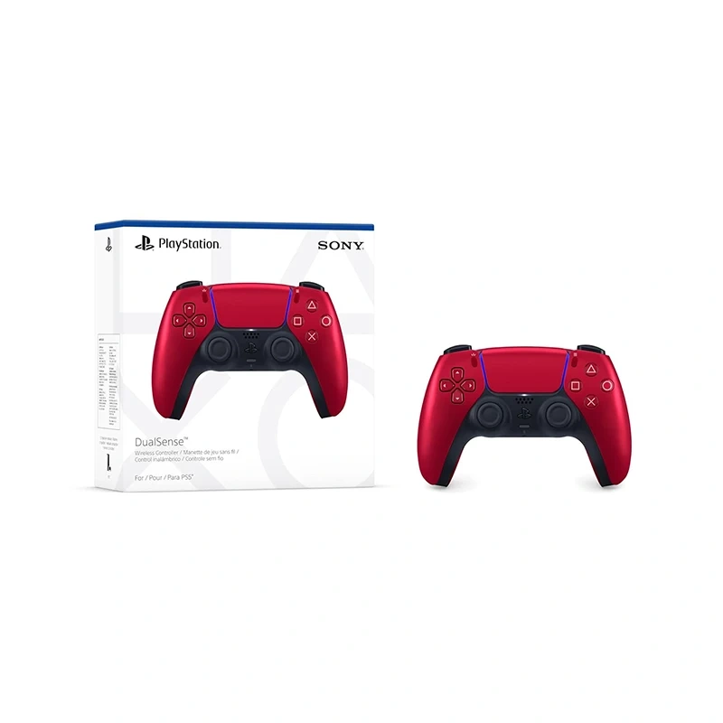 دسته PS5 قرمز متالیک مدل DualSense Volcanic Red — تصویر ۵
