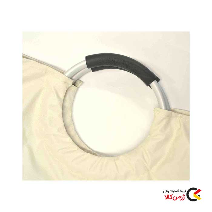 سبد رخت چرک پارچه ای دسته دار سفید مدل Jumbo Stone برند ونکو — تصویر ۳