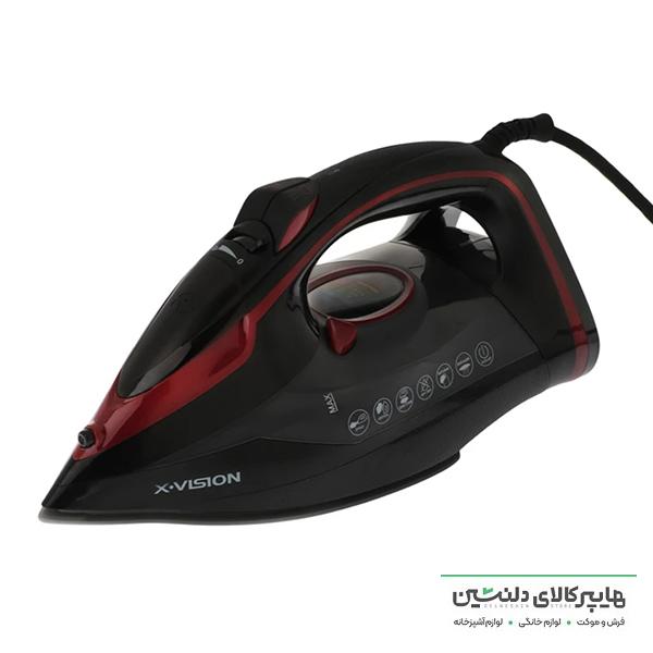 اتو بخار ایکس ویژن مشکی قرمز SWS-629
