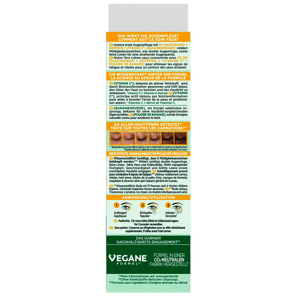کرم دور چشم ویتامین سی گارنیر15ML — تصویر ۳